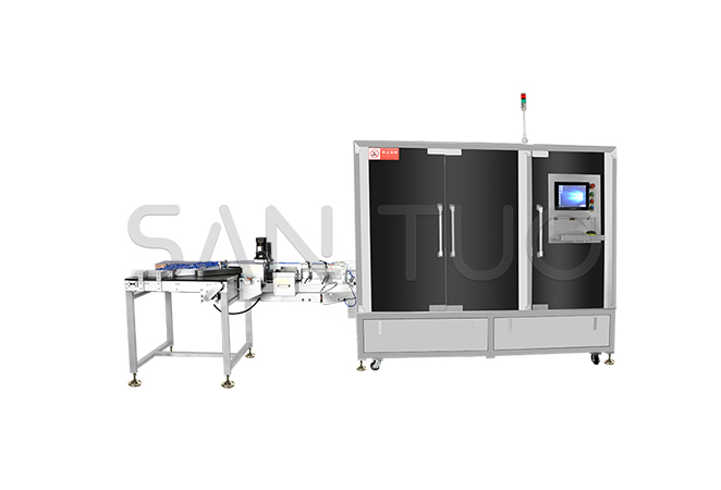 立式高速直線燈檢貼標機